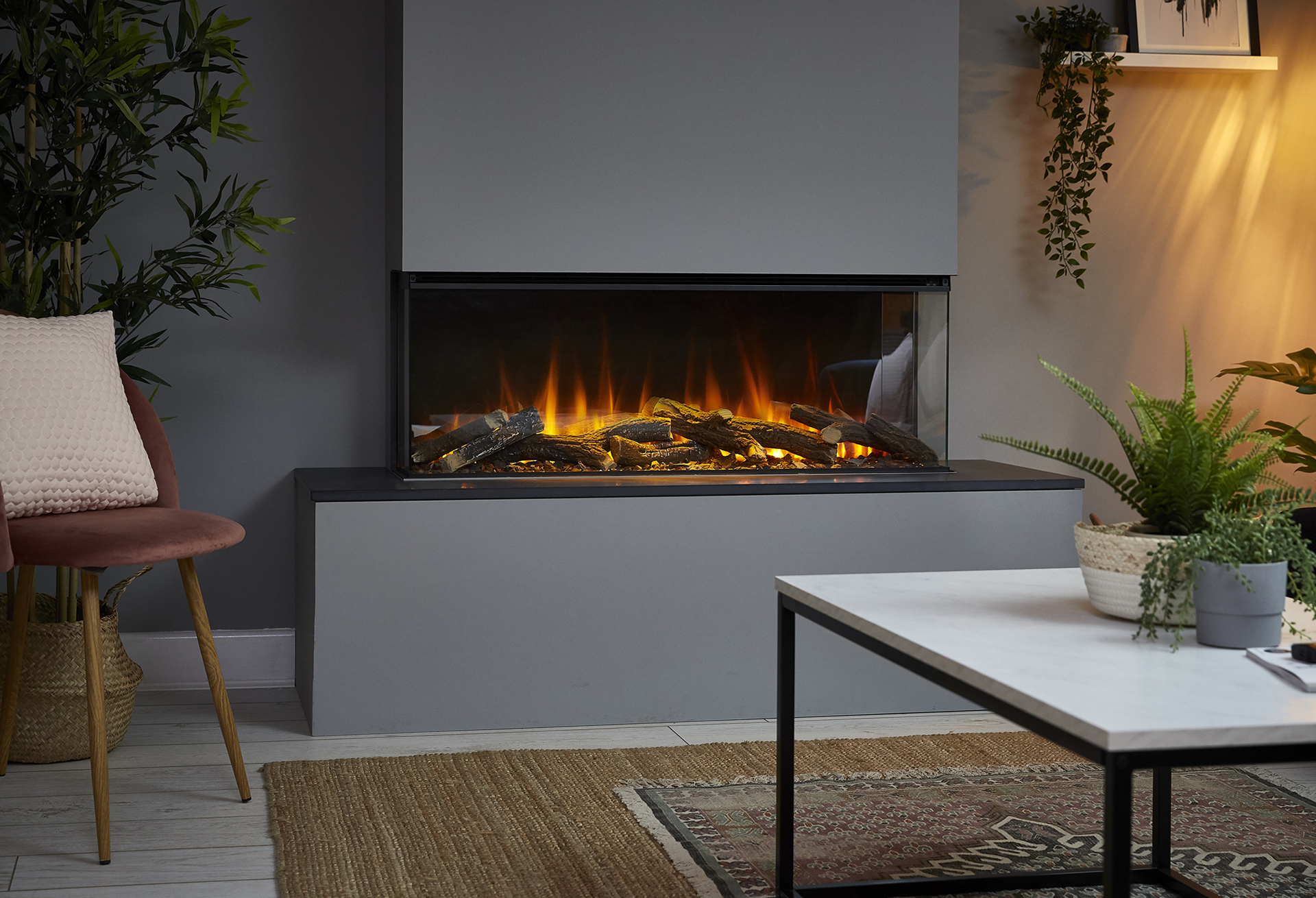New Forest 1200 Electric Fire Centreline Fires