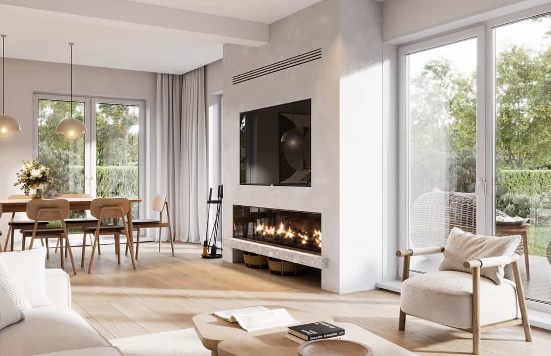 Media Walls for Gas Fires - Centreline Fires