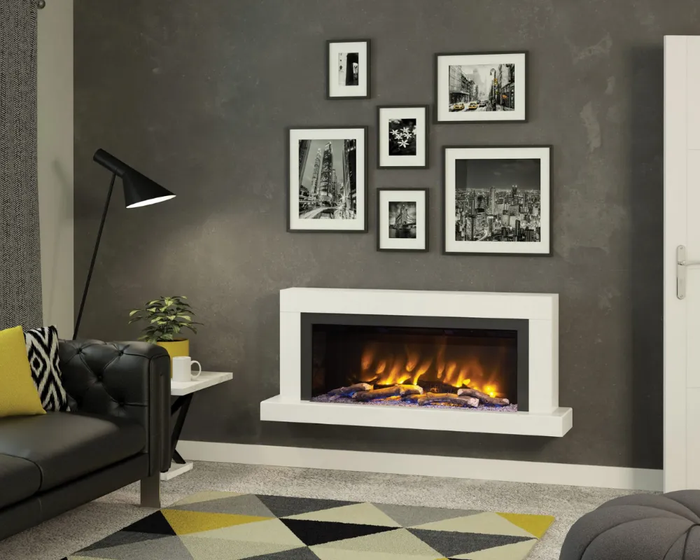 Impero 57 Wall Mounted Electric Fireplace