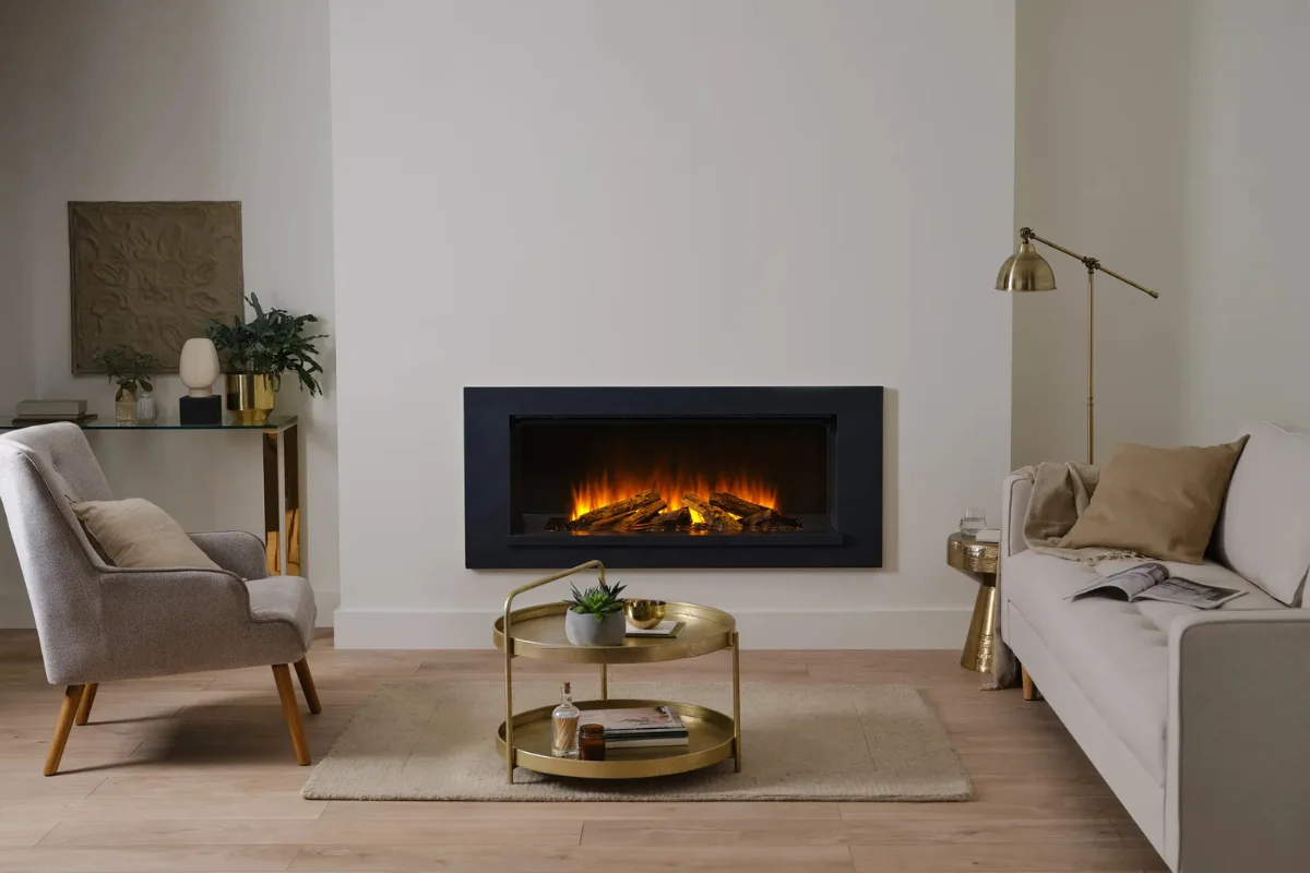 Holbury Electric Fire Black